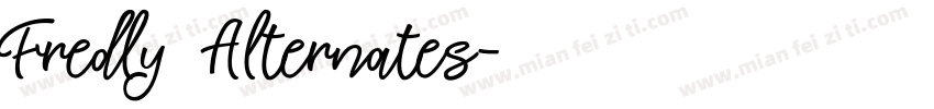 Fredly Alternates字体转换